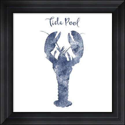 Framed Lobster Tide Pool Print