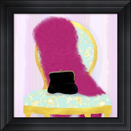 Framed Evening Out In Gold II Print