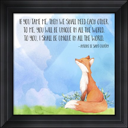 Framed We Shall Need Each Other Print
