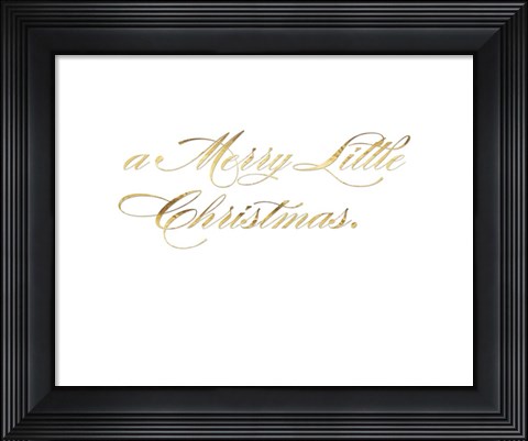 Framed Park Avenue a Merry Little Christmas inside card copy Print