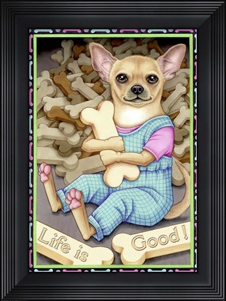 Framed Chihuahua Cookies Print
