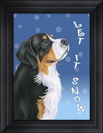 Framed Let It Snow Print