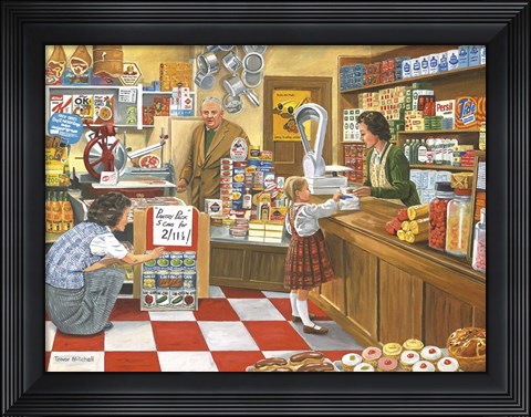 Framed Open All Hours Print