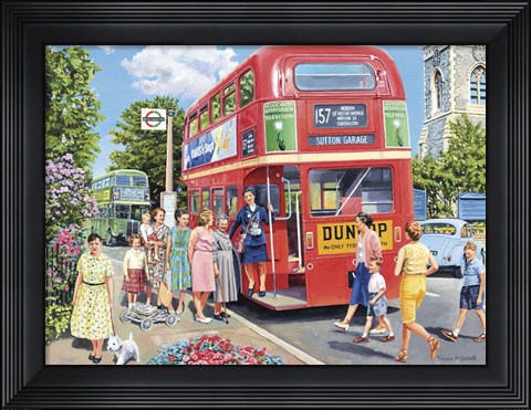 Framed Bus Conductress Print