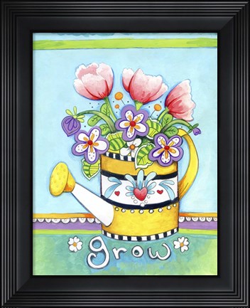 Framed Watering Can Print