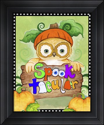 Framed Spooktacular Owl Print