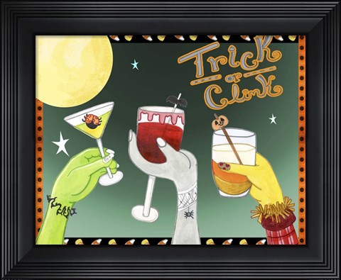 Framed Trick or Clink Print