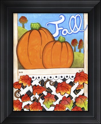 Framed Fall Pumpkins Print