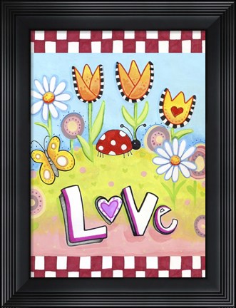 Framed Love Bug Print
