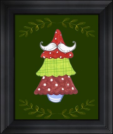 Framed Oh Moustache Tree Print