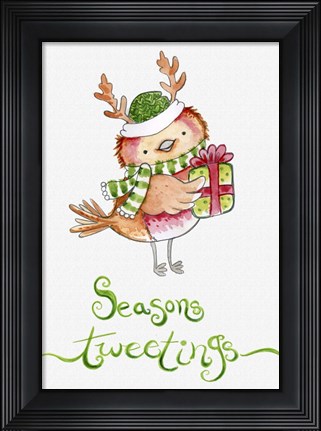 Framed Red Birds Gift Print