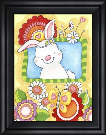 Framed Spring Bunny Print