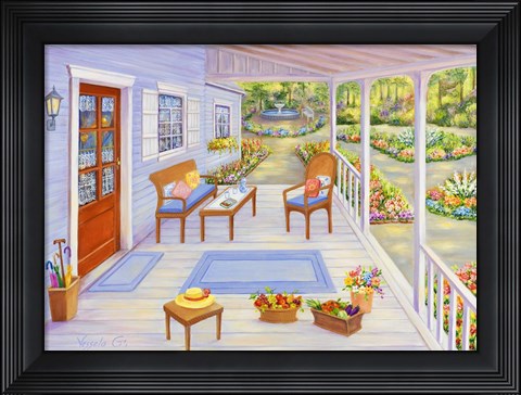 Framed Porch Print