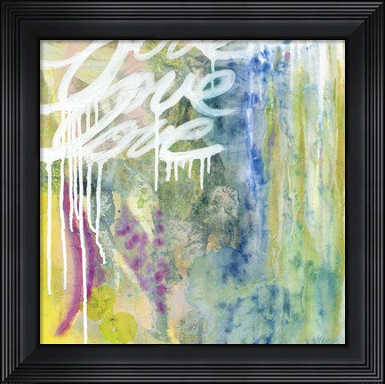 Framed Love Love Love Print