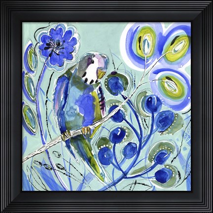 Framed Sweet Blue Print