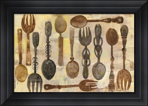 Framed Spoons and Forks Print