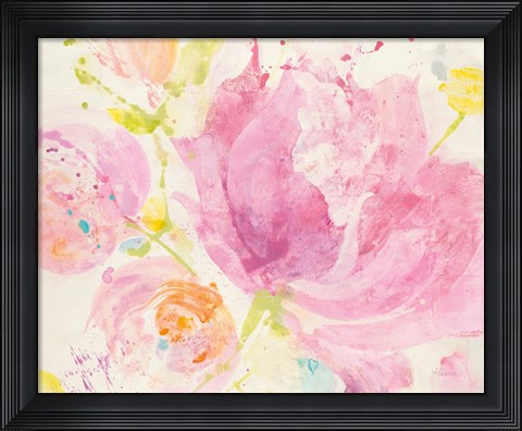 Framed Spring Abstracts Florals II Print