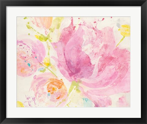 Framed Spring Abstracts Florals II Print