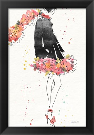 Framed Floral Fashion IV v2 Print