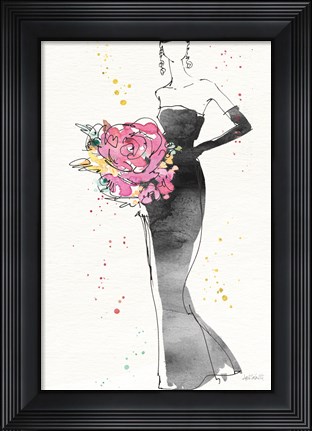 Framed Floral Fashion III v2 Print