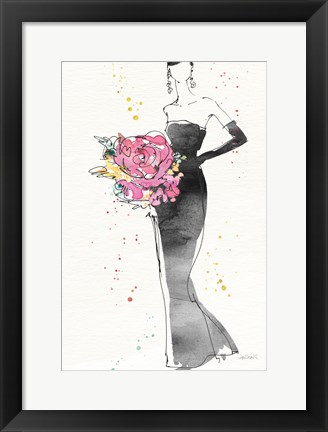 Framed Floral Fashion III v2 Print