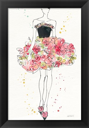 Framed Floral Fashion II v2 Print