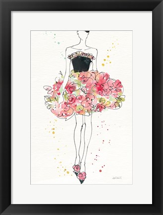 Framed Floral Fashion II v2 Print