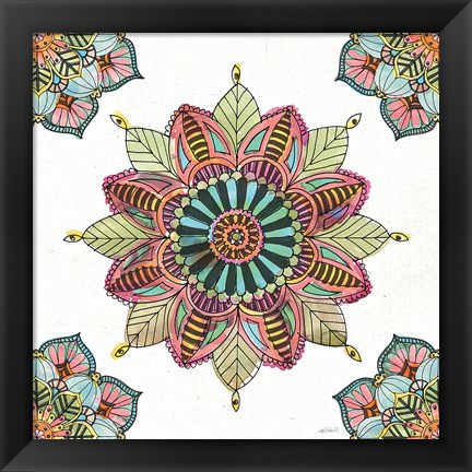 Framed Mandala Morning VI Print