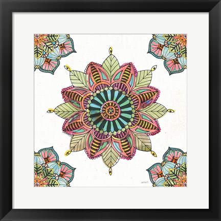 Framed Mandala Morning VI Print