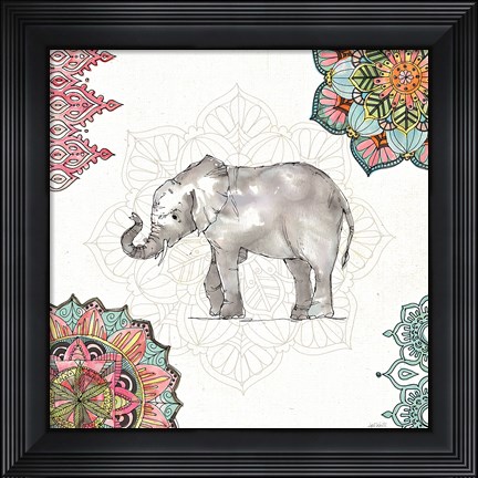 Framed Mandala Morning II Print