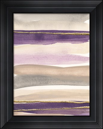 Framed Gilded Amethyst I Crop Print