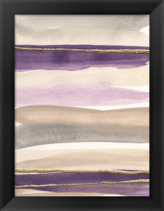 Framed Gilded Amethyst I Crop Print