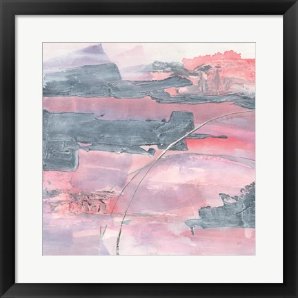 Framed Whitewashed Blush II Print