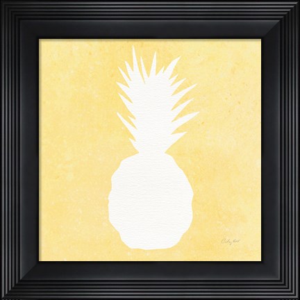 Framed Tropical Fun Pineapple Silhouette II Print