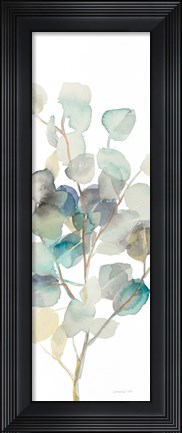 Framed Eucalyptus III White Crop Print