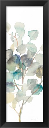 Framed Eucalyptus III White Crop Print