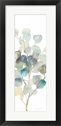 Framed Eucalyptus III White Crop Print