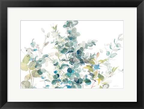 Framed Eucalyptus I White Crop Print