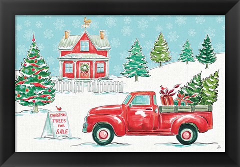 Framed Christmas in the Country II Print