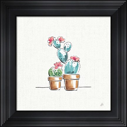 Framed Desert Bloom V Print