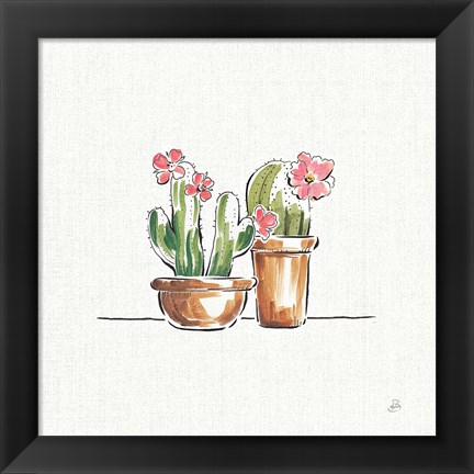 Framed Desert Bloom VI Print