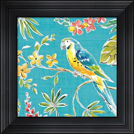 Framed Tropical Oasis IV Print