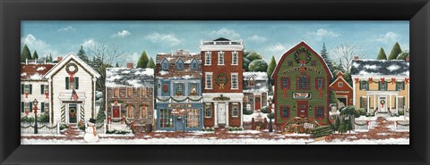 Framed Christmas Village Crop Print