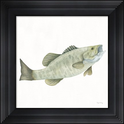 Framed Gone Fishin Small Mouth Print
