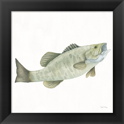 Framed Gone Fishin Small Mouth Print