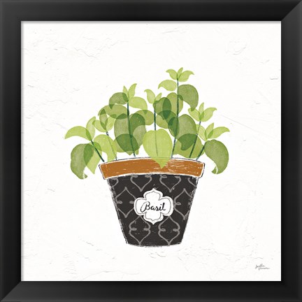 Framed Fine Herbs VIII Print