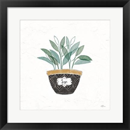 Framed Fine Herbs VII Print