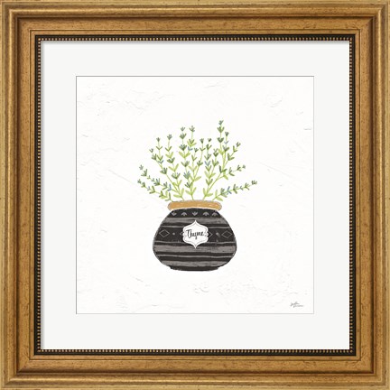 Framed Fine Herbs VI Print