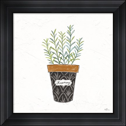 Framed Fine Herbs IX Print