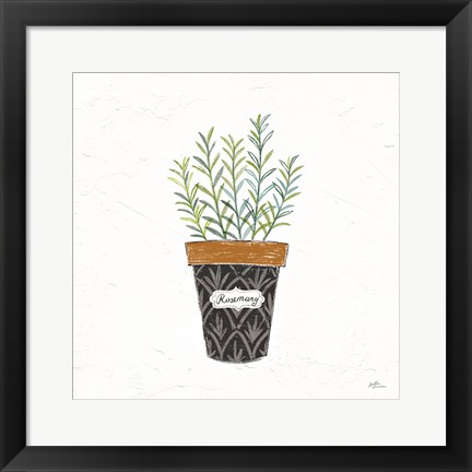 Framed Fine Herbs IX Print